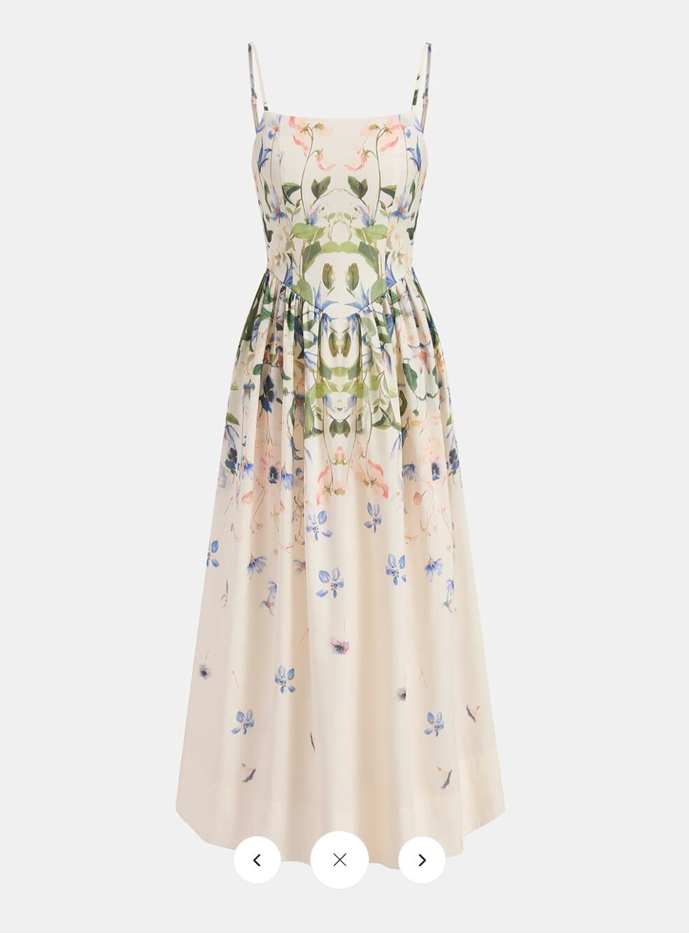 NWT Commense Floral Print Cami Maxi Dress Sz L